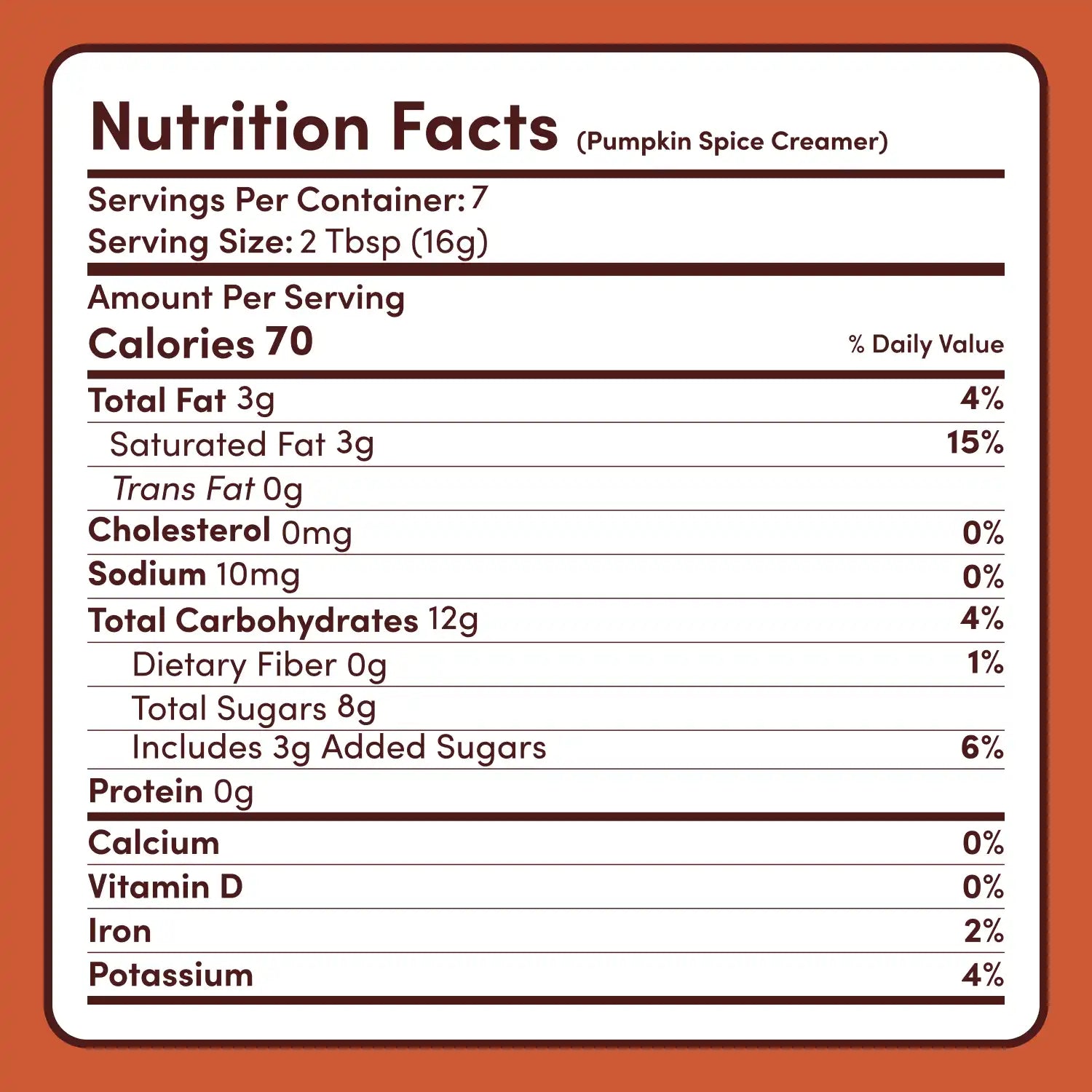 Pumpkin Spice Superfood Creamer Add-On (SPECIAL PRICING) - Easy Choice