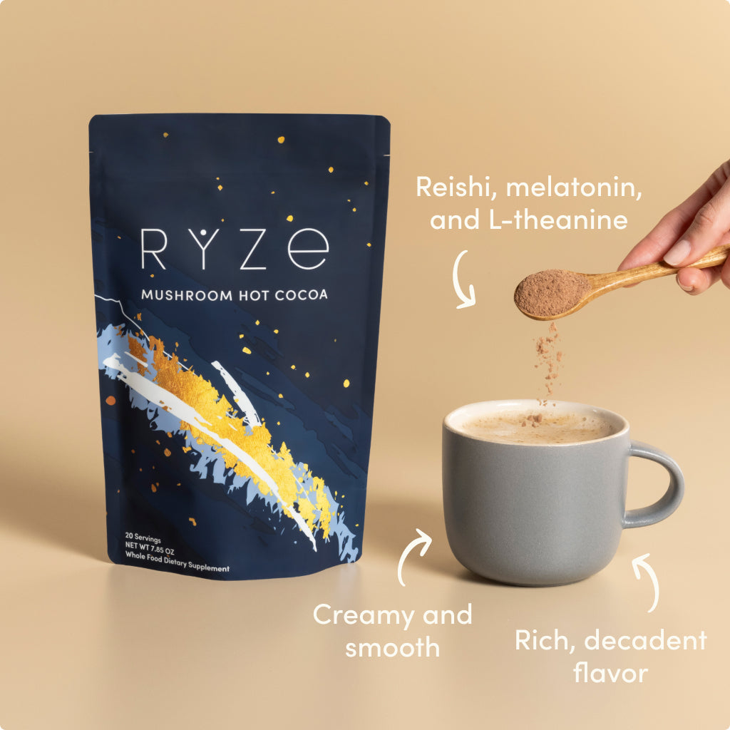 RYZE Nighttime Mushroom Cocoa Starter Bag - Travel Ready