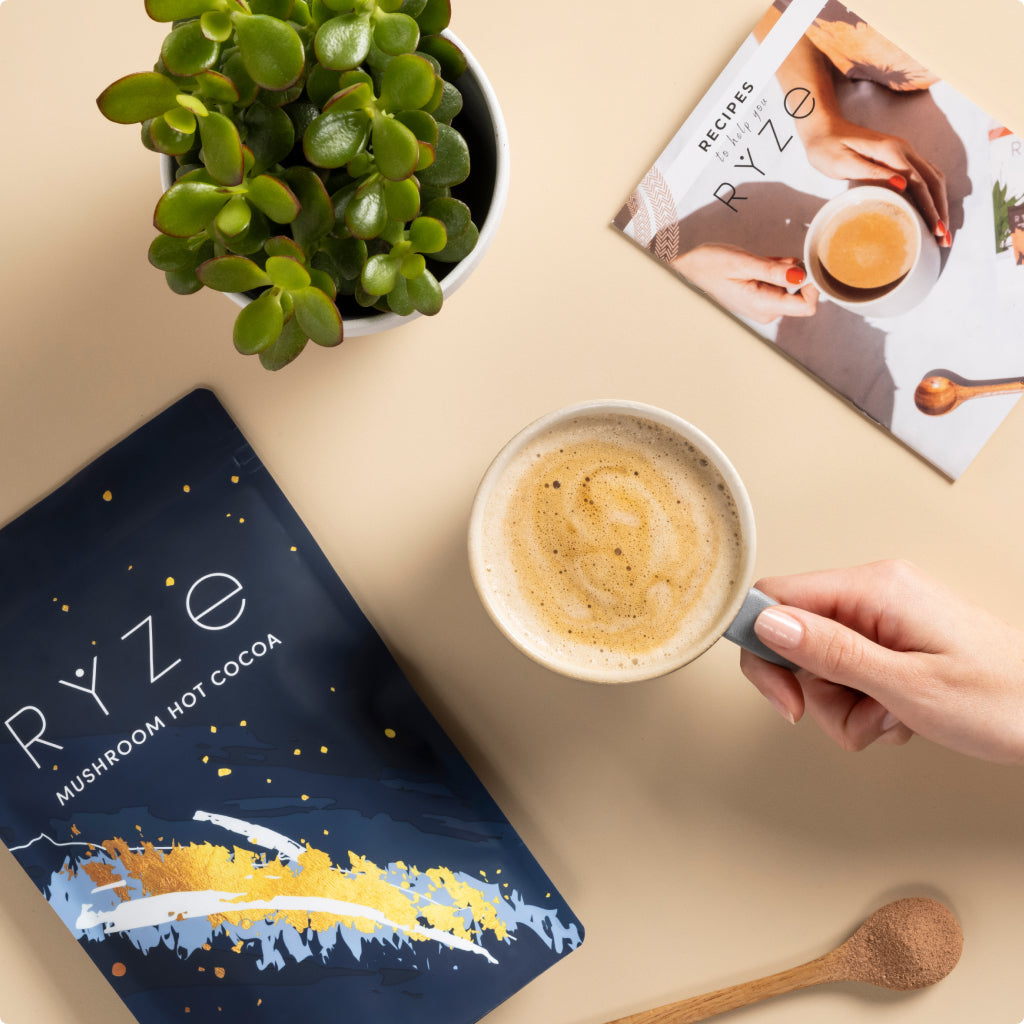RYZE Nighttime Mushroom Cocoa Starter Bag - Travel Ready
