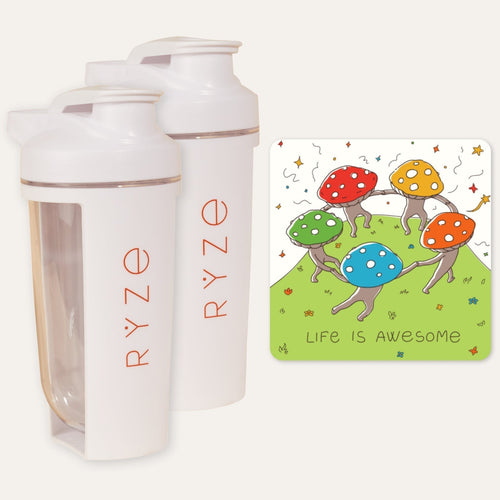 2 Shaker Bottles + FREE Gifts - Soft Pick