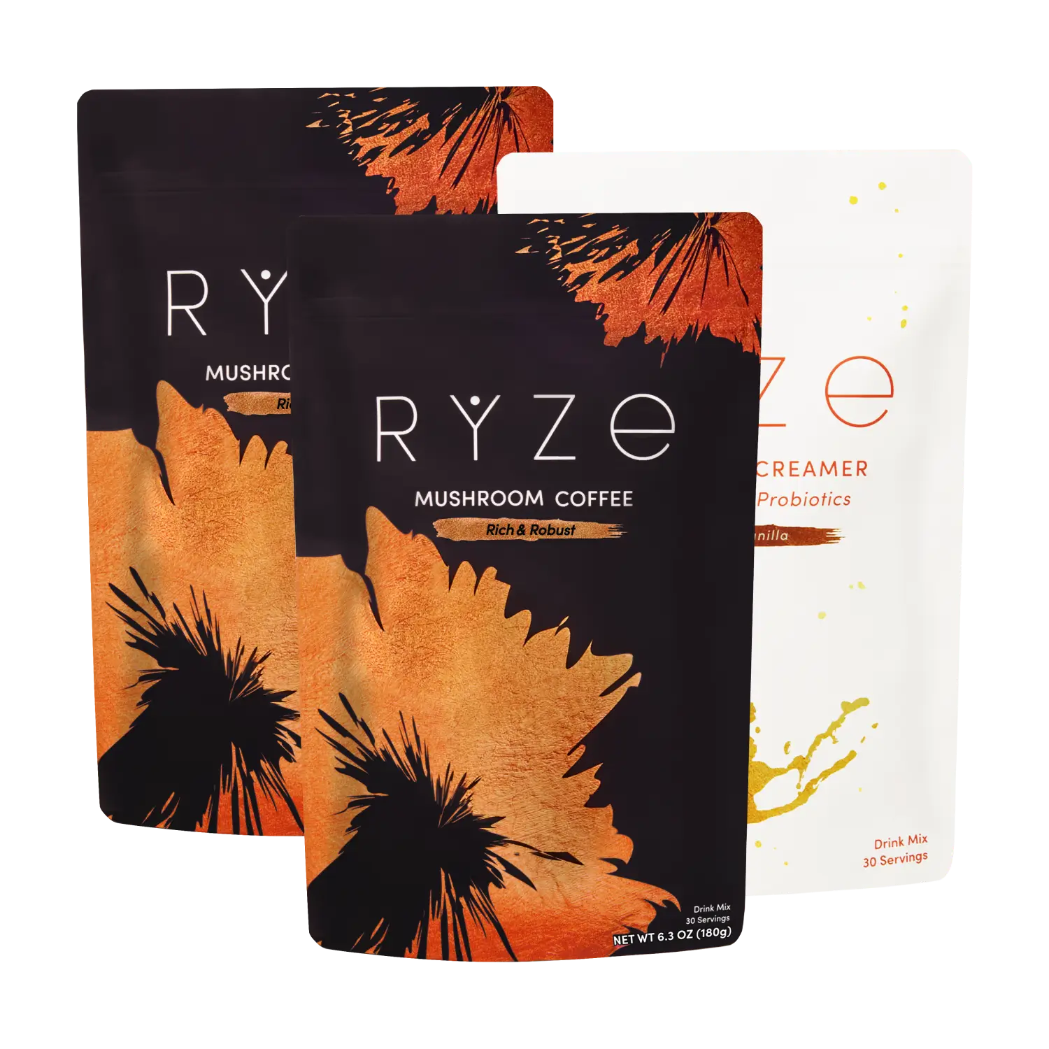 RYZE Ritual Set Dark Roast + Creamer - Clean Bundle