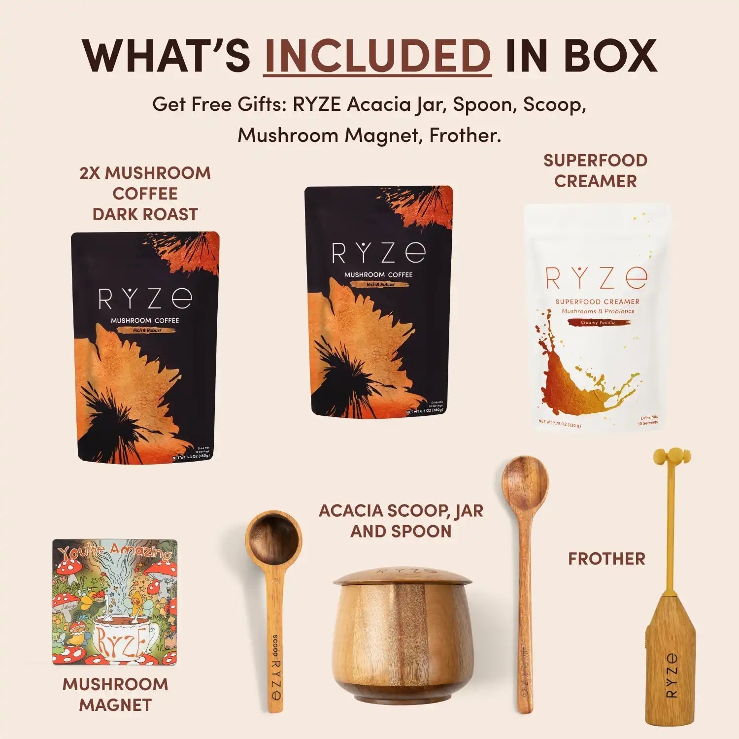 Mushroom Coffee House Blend Ritual Set - Weekend Pair